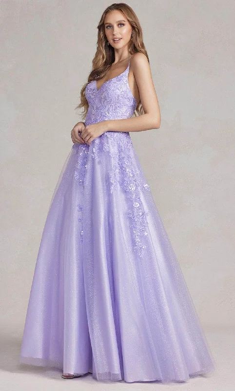 Nox Anabel E1178 - Embroidered Bodice Prom Gown